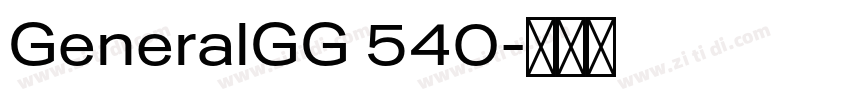GeneralGG 540字体转换